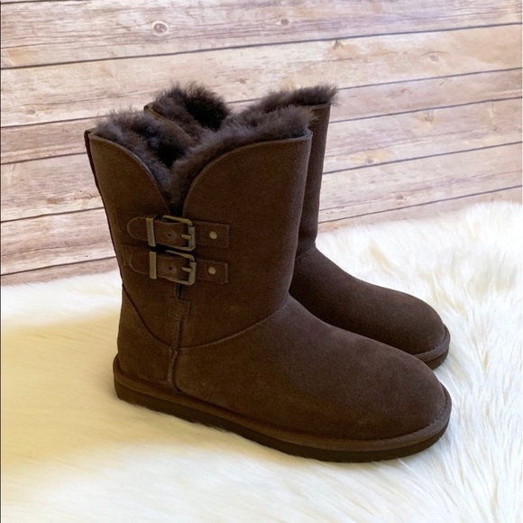 UGG Chocolate Renley II Boots - Picture 3 of 8